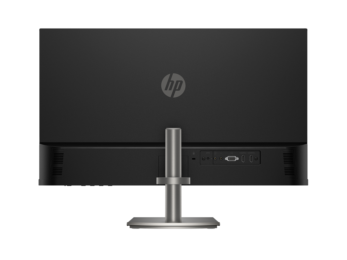 HP 527da rear view showing HDMI VGA and audio connections