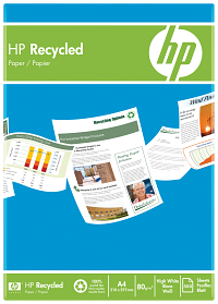HP Recycled Paper 80 gsm-500 sht/A4/210 x 297 mm