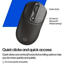 HP 405 Quiet Black Wireless Mouse for business