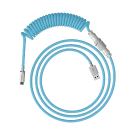 HyperX USB-C Coiled Cable Light Blue-White