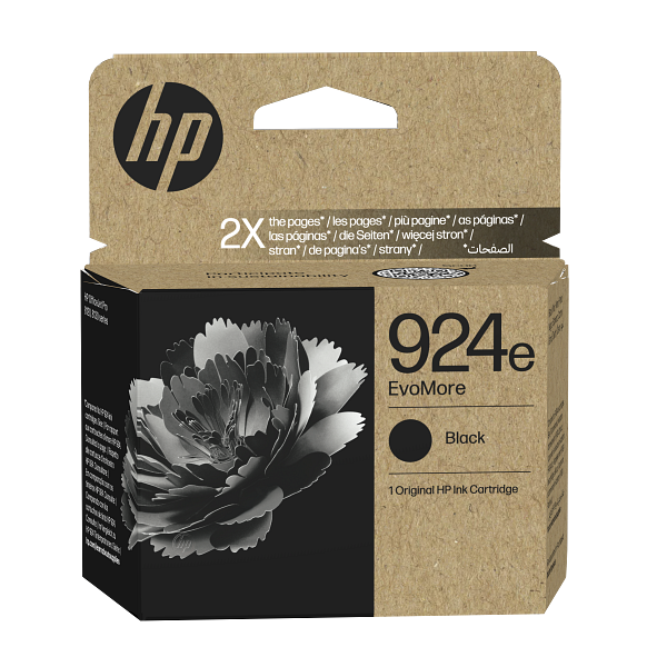 HP 924e Black EMEA Ink Cartridge 4K0V0NE #LS1
