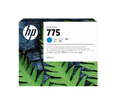 HP 775 500-ml Cyan Ink Cartridge