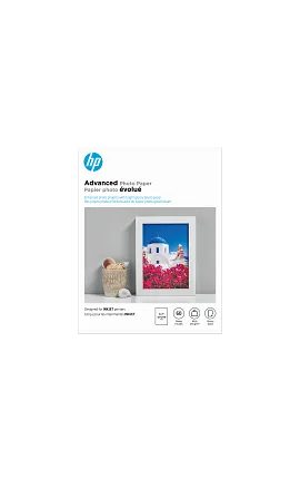 HP Advanced Photo Paper, Glossy, 65 lb, 5 x 7 in. (127 x 178 mm), 60 sheets Q8690A