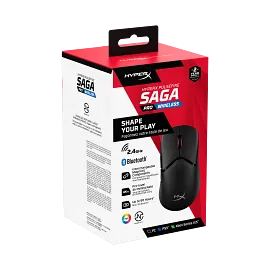 HyperX Cloud III S Wireless Black-Red Gaming Headset + Pulsefire Saga Pro Wireless Gaming Mouse