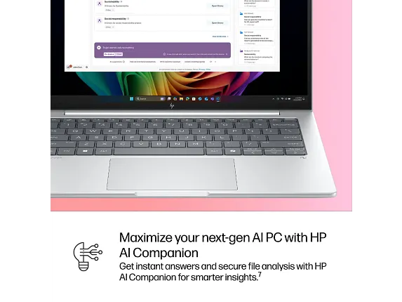HP EliteBook 8 G1a 14 inch Notebook Next Gen AI PC, цвет: Amd Ryzen Ai 5 Pro 340, 16 Gb, 512 Gb — фото 8