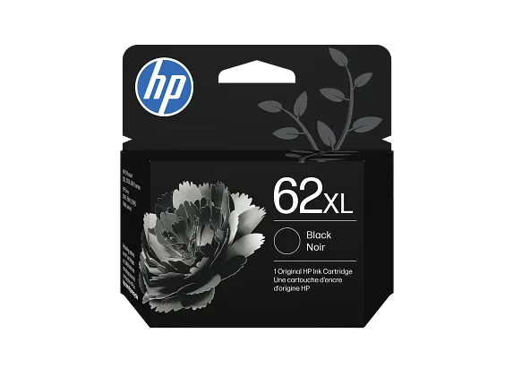HP 62XL High Yield Black Original Ink Cartridge, C2P05AN#140