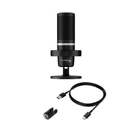 HP 4P5E2AA HyperX DuoCast – USB-s mikrofon (fekete) – RGB-megvilágítás