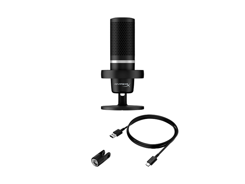 HyperX DuoCast - USB Microphone (Black) - RGB Lighting | HP