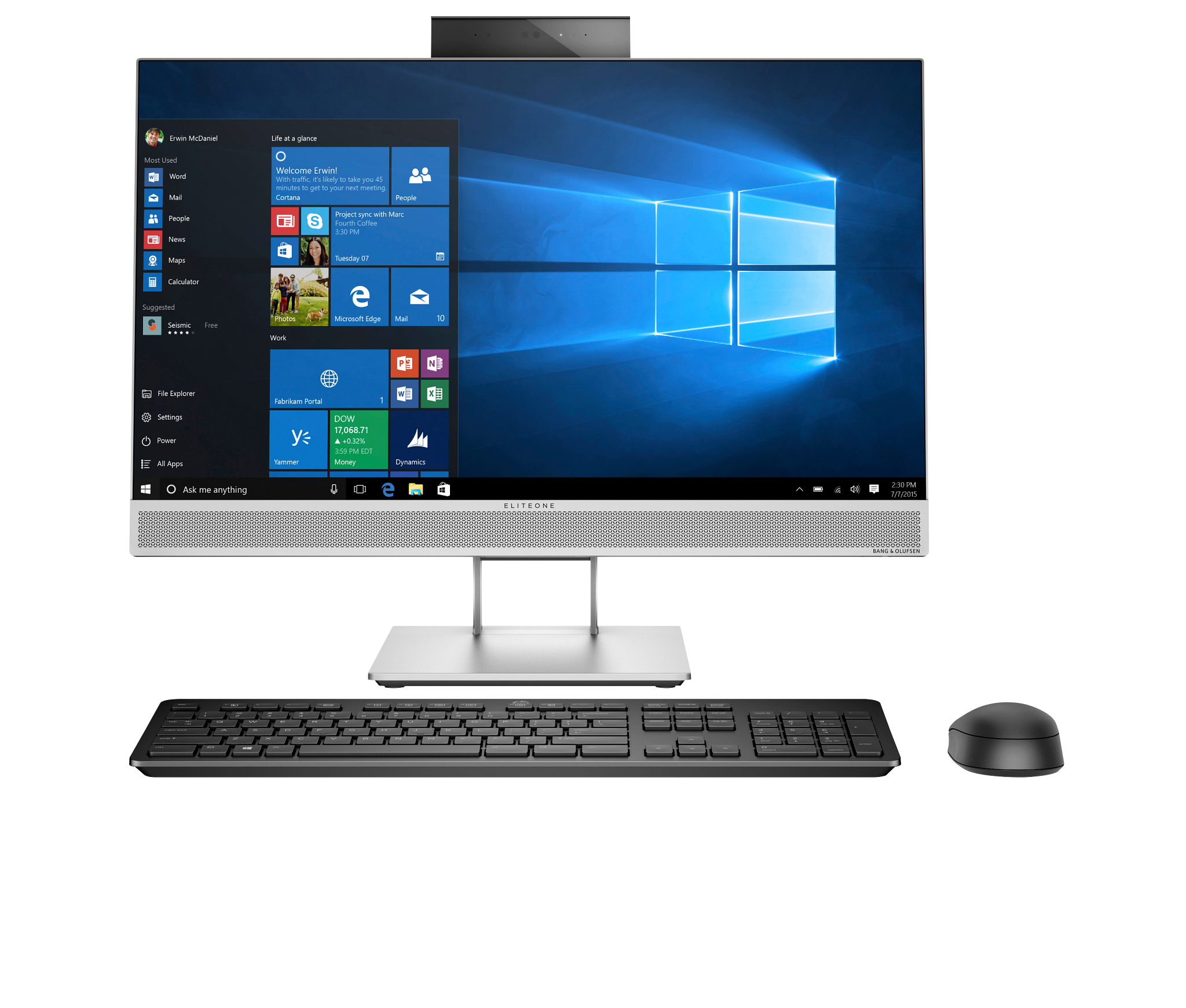 HP EliteOne800G3 23.8-in Non-TouchAio/intel core i5-7500 3.40GHz 