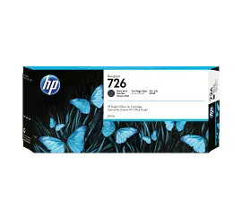 HP 726 300-ml Matte Black DesignJet Ink Cartridge, CH575A