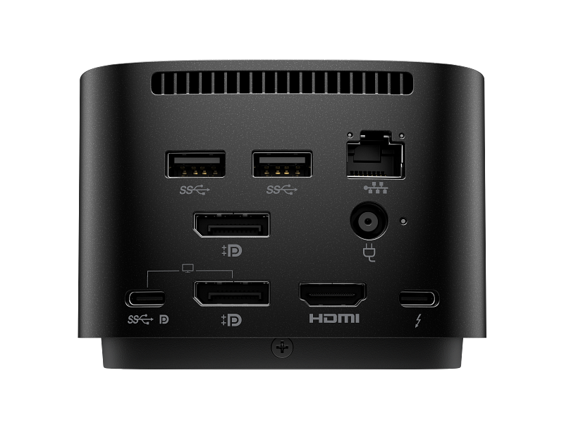 HP Thunderbolt Dock G4 Dock Sparkling Black CoreSet Rear