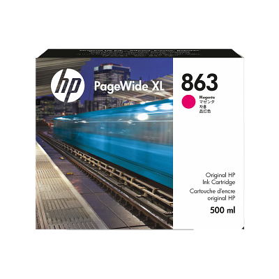 HP 863 500-ml Magenta PageWide XL Ink Cartridge