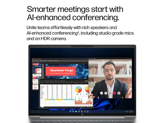 HP ProBook 4 G2a 16 inch Notebook Next Gen AI PC, цвет: Amd Ryzen Ai 5 430, 16 Gb, 512 Gb (dz1e7ua#aba) — фото 6