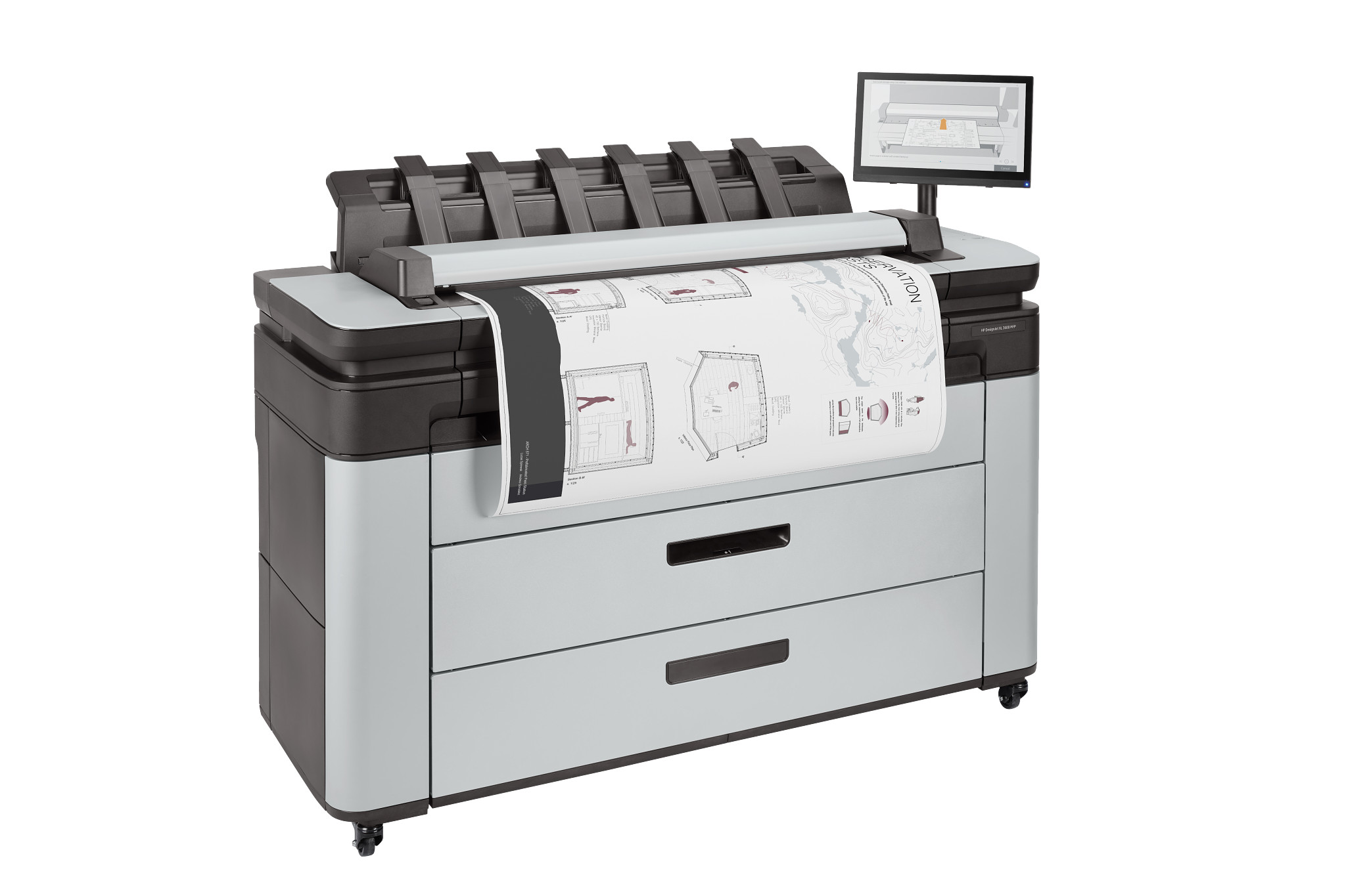 HP DesignJet XL 3600dr 36-in Multifunction Printer with PostScript/PDF