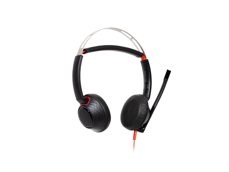 Poly Blackwire 5220 Stereo USB-C Headset +3.5mm Plug +USB-C/A