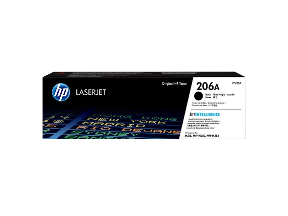 HP Laser Toner Cartridges and Kits, HP 206A Black Original LaserJet Toner Cartridge, W2110A