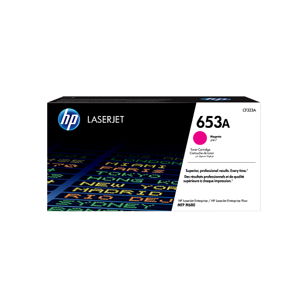 HP 653A Magenta Toner Cartridge CF323A CF323-00907a EMEA