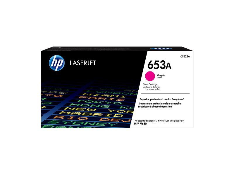 HP 653A Magenta Toner Cartridge CF323A CF323-00907a EMEA