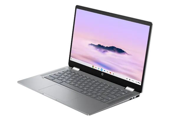 Series 4 of 18 HP Home Laptop PCs, HP Chromebook PLUS laptop x360 14b-cd0010nr, 14", touch screen, Intel® Core™ i3, 8GB RAM, 128GB UFS, FHD