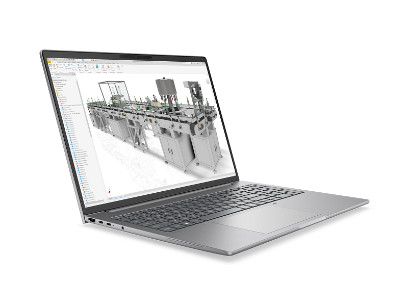 Hp zbook 8 g2i 16 mobilna delovna postaja stranski pogled