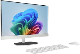 HP All-in-One Desktop Next Gen AI 24-ct2055m PC, Windows 11 Home, 23.8", AMD Ryzen™ AI 5, 16GB RAM, 512GB SSD, FHD, Shell white