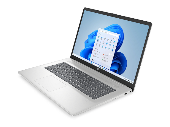 HP Laptop AI 17-cn5037nr 17.3",&nbsp;Windows 11 Home in S mode, &nbsp;Intel&reg; Core&trade; Ultra 7,&nbsp;16GB RAM,&nbsp;256GB SSD,&nbsp;FHD,&nbsp;Natural silver - Left