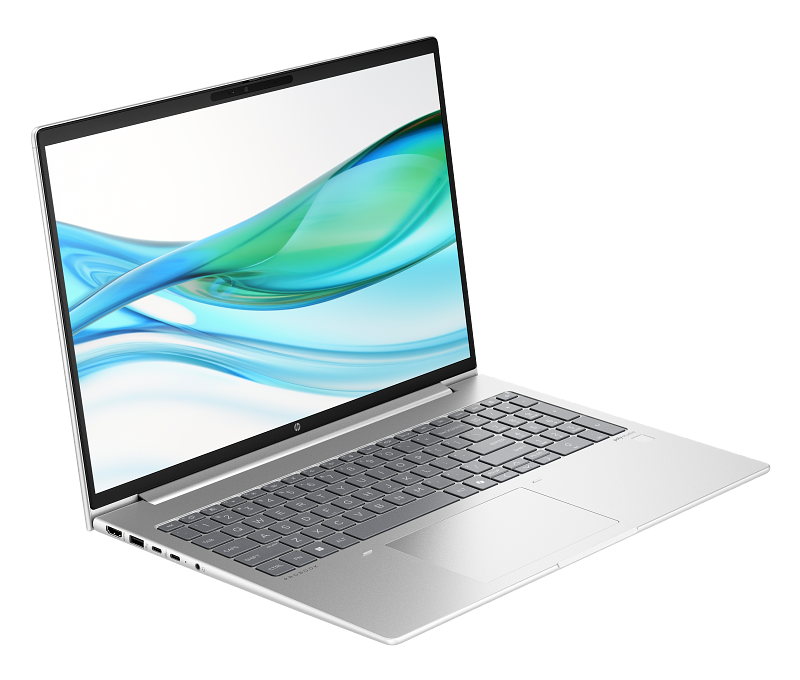 HP ProBook 465 G11 16 NaturalSilver WWAN T IRcam FPR CoreSet AHS WhiteBG FrontRightOpen