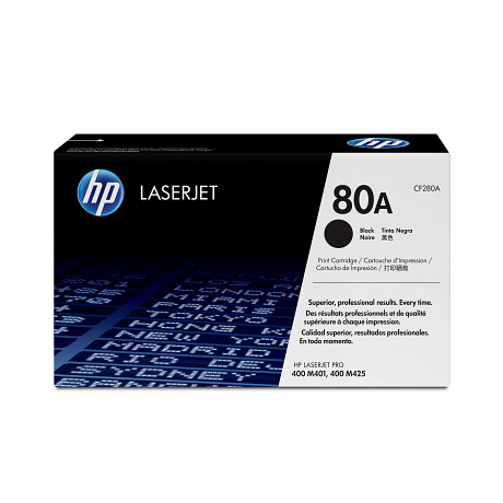 HP 80A CF280A LaserJet fekete toner LaserJet Pro 401 425 nyomtatókhoz (2700 old.)