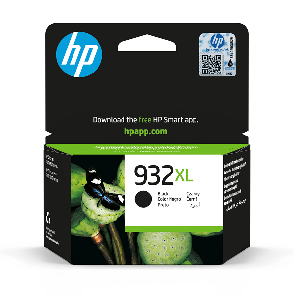 HP 932XL High Yield Black Original Ink Cartridge, CN053-80044, CN053AE