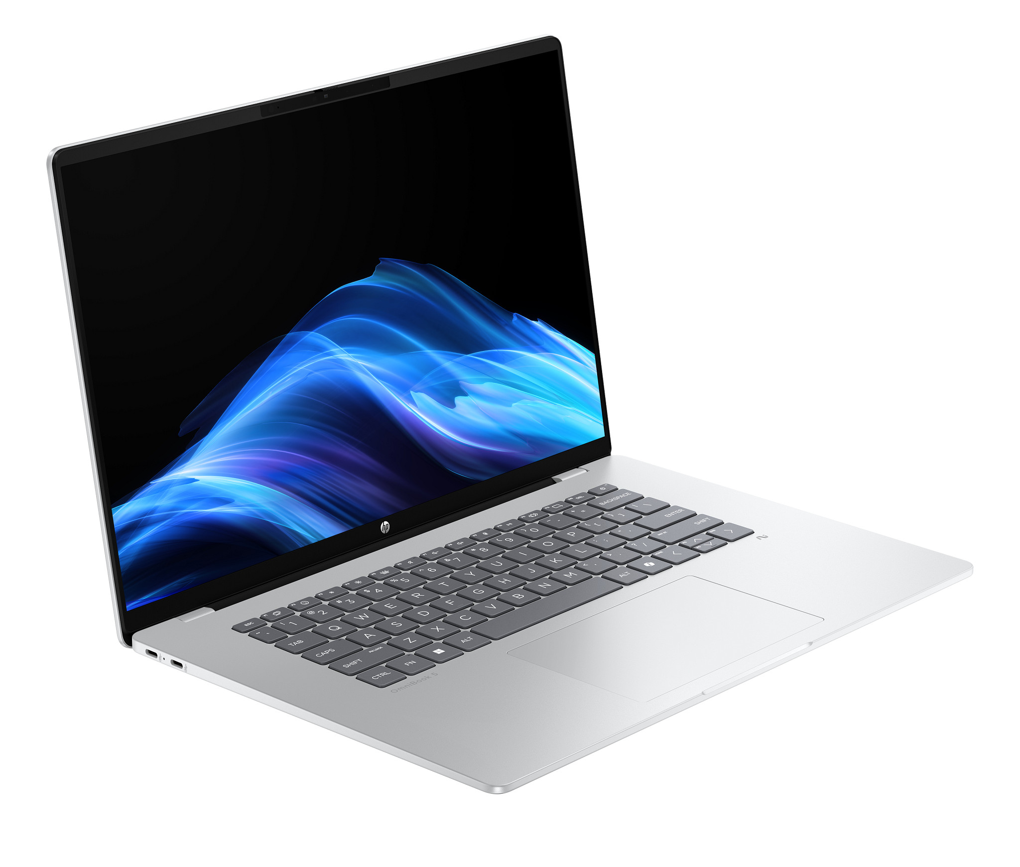 HP OmniBook 5 Laptop Next Gen AI 16-fb0017nr 16", Windows 11 Home, Snapdragon®, 16GB RAM, 256GB SSD, 2K, Glacier silver