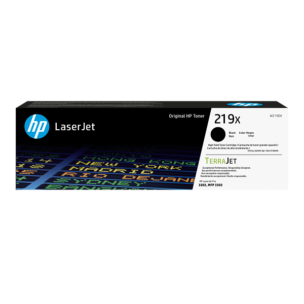 HP 219X Black High Yield Toner Cartridge W2190X W2190-00002b DM2