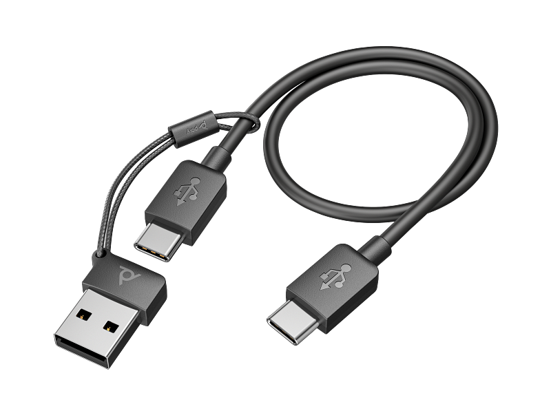 Voyager-Focus2-USB-C-ChargingCable-Catalog-TetheredAdapater-GreyBG
