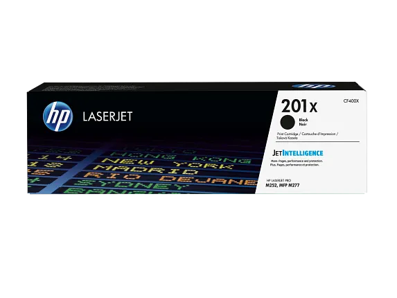 HP Laser Toner Cartridges and Kits, HP 201X High Yield Black Original LaserJet Toner Cartridge, CF400X
