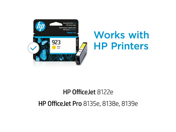 Series 6 of 10 Ink Supplies, HP 923 Yellow Original Ink Cartridge