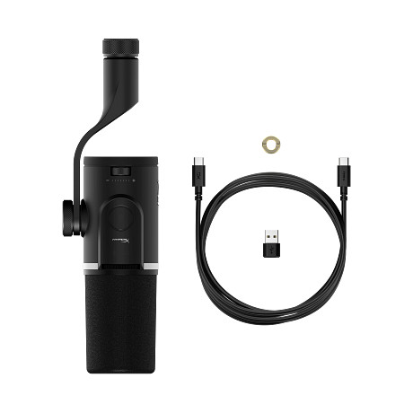 HyperX FlipCast – USB/XLR dinamikus mikrofon (fekete)