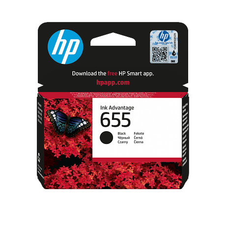 HP 655 CZ109AE fekete tintapatron eredeti CZ109AE DJ Ink Adv. 3525 4615 4625 5525 65xx (550 old.)