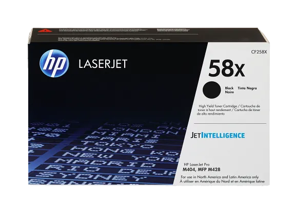 HP Laser Toner Cartridges and Kits, HP 58X High Yield Black Original LaserJet Toner Cartridge, CF258X