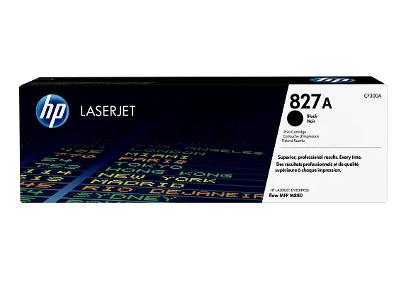 HP Laser Toner Cartridges and Kits, HP 827A Black Original LaserJet Toner Cartridge, CF300A
