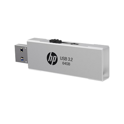 HP 818w 64GB USB 3.2 Flash Drive Silver