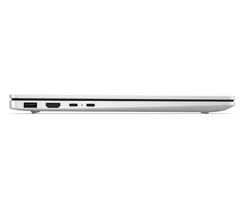 Hp omnibook 5 14-hm0171ng | 14" 2k wuxga oled 300 nits | amd ryzen ai 7 445 16gb 512gb | windows 11 home | prenosnik 3 Hp omnibook 5 14-hm0171ng tanek stranski profil in priključki prenosnika