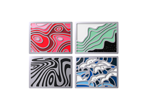 HyperX Badge Pack - Abstract Magnetic Badges