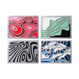 HyperX Badge Pack - Abstract Magnetic Badges