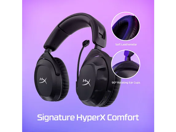 Series 14 of 15 HyperX Gaming Headsets, HyperX Cloud Stinger 2 Wireless - Gaming Headset - Black