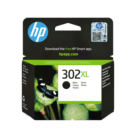 HP 302XL F6U68AE fekete tintapatron eredeti F6U68AE DJ 1110 2130 3630 OfficeJet 3830 4650 Envy 4520 (480 old.)