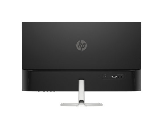 24C1 HP Series 5 31.5inch FHD Monitor JetBlack CoreSet Rear WhiteBg