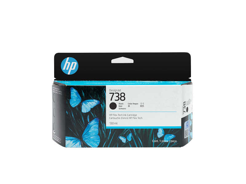 HP 738 130-ml Black DesignJet Ink Cartridge | HP® Middle East