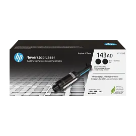 HP 143AD Dual Pack Black Original Neverstop Toner Reload Kit