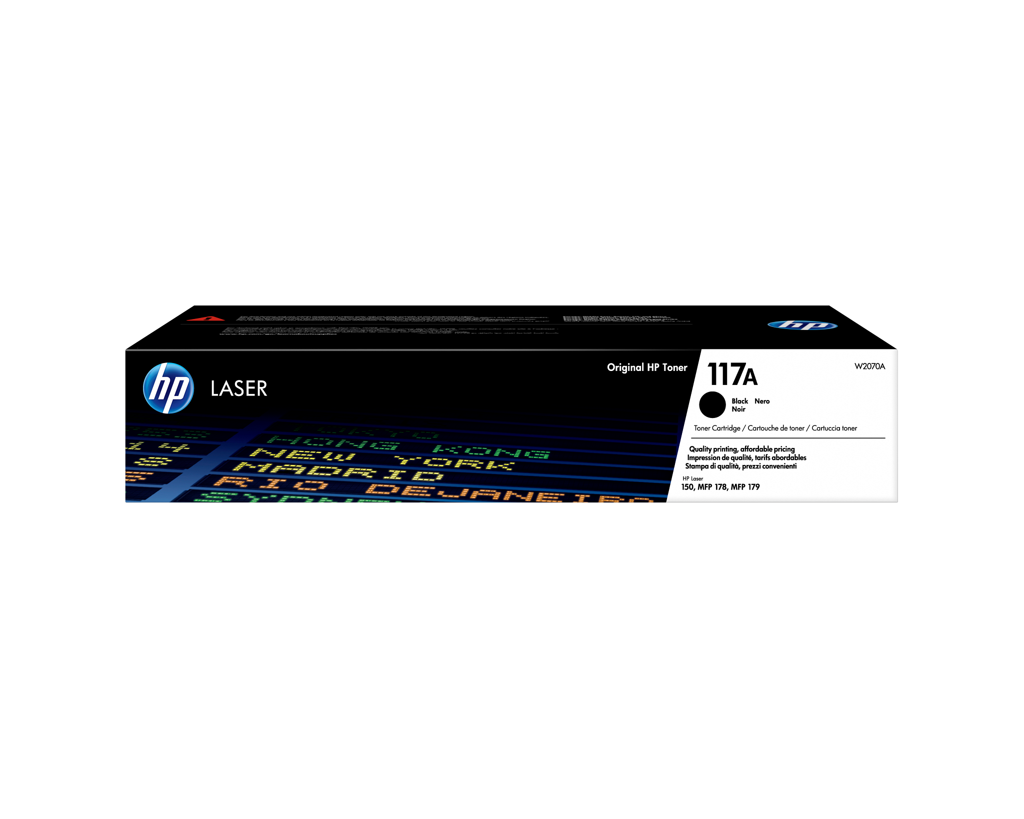 HP 117A Black Toner Cartridge - W2070A W2070-00901a EMEA