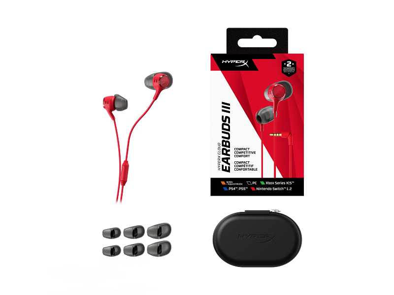HyperX Cloud Earbuds III Red | HP® Africa