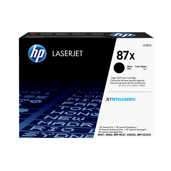 HP 87X Black High Yield Toner Cartridge CF287X CF287-00904d EMEA